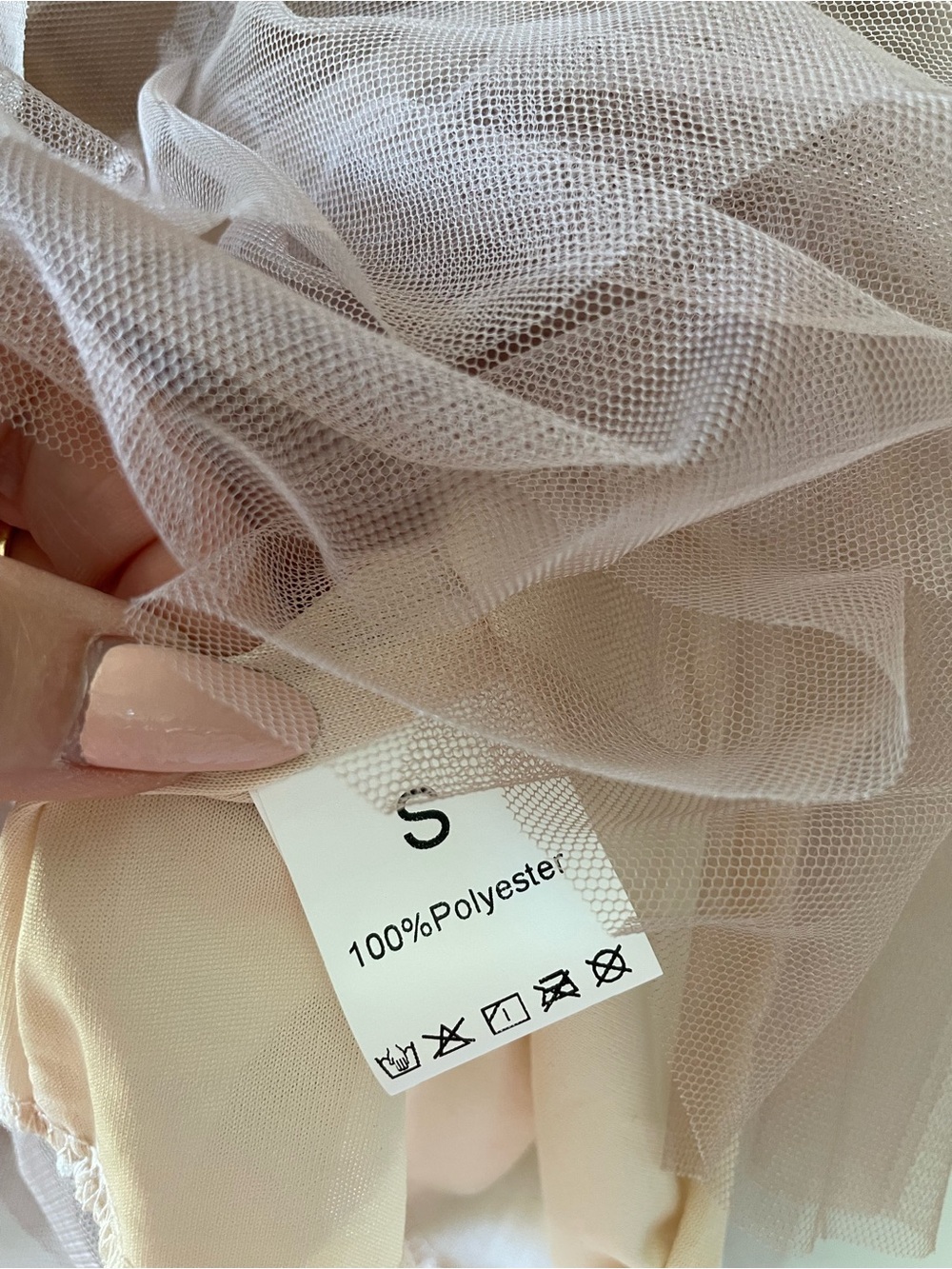 Women’s Tiered Layered Tulle Midi/Long Skirt in Dusty Blush, Feminine & Romantic - Picture 5 of 6